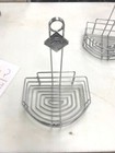 Basket  Chrome Tabasco Restaurant Wire Basket Condiment Caddy Menu Holder