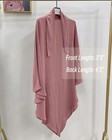 Women Islamic Breathable Soft Hijab Muslim Prayer Hijab Half-body Cover Dubai   