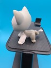 Littlest Pet Shop Lps Authentic  138 Gray White Shorthair Cat Brown Dot Eye Euc