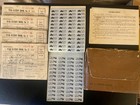 Wwii Us War Ration Book Lot 1943 Unused Stamps Fuel Oil Coupons   Leather Case 