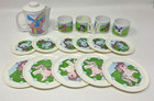 Vintage Hasbro 1984 My Little Pony Mini Tea Set - Plastic Plates cups pitcher