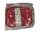 Vintage American Airlines Eames Dot Pattern Red Canvas Clutch Bag Satchel Small