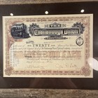 Chattanooga Union Railway Co Framed Unissued Capital Stock Certificate 1884