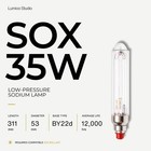 Sox 35w Low Pressure Sodium Lamp 589nm By22d Replaces Philips sli Sox 35w