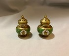 Lot 11 Assorted Brass Items - Tray  6 Small Cups  Small Vase  Ornate Aftaba Ewer