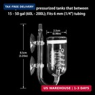 Glass Co2 Reactor  3 Spiro Glass Diffuser For Aquarium Plants  Suitable For Tank