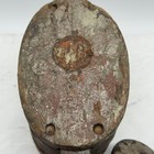 Vintage Double Wood Block Tackle Pulley Hook Rustic Barn Nautical Primitive