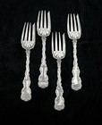 Whiting Louis Xv Sterling Silver Lot Of 4 Individual Salad Forks 6 1 8 