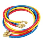 3 Pieces Ac Manifold Gauge Hose Kit For R134a R404a R12 R502  1 4  Thread 