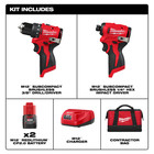 Milwaukee Tool M12 Subcompact Brushless 2-tool Combo Kit