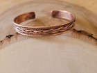 Pure Solid Copper Bracelet Braided Arthritis Pain Therapy Healing Cuff