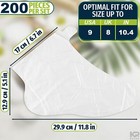 200pcs Disposable Foot Covers For Feet Moisturizer Socks - Plastic Pedicure F   