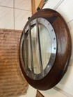 Rare Vtg Boat Porthole Escape Hatch 1950 s Chris Craft    Wood Brass