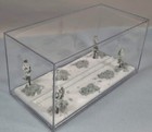 N Scale - Single Track 8  - Display Case -   winter  Scene  For Any N Train