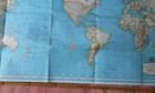 Vintage Hammond s International Vintage Old Large Wall Map Published 1957