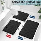 Memory Foam Bath Mat Ultra Soft Absorbent Non Slip Machine Wash Bathroom Rug