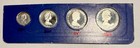 4 Sterling Silver Proof Coins 1977 British Virgin Islands Silver Jubilee 