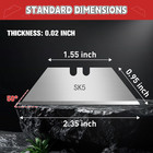 100-pack-utility-knife-blades  Sk5 Steel Box Cutter Blades  Standard Utility Bla