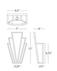 Robert Abbey Empire 228 Wall Sconce Modern Brass 11  Light Open Box New