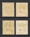 Mauritius Scott 211-214 Mint Hinged F vf Issued 1938