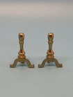 Dollhouse Brass Fireplace Tool Set Andirons Miniature 1 12 Hearth Tools