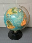 Vintage Rand Mcnally Globe  Physical   Political Lighted World Globe 1982