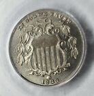 Exquisite 1883 Shield Nickel Pcgs Ms63 High Grade Lustrous Beauty    
