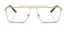 Versace 0ve1295 1002 Gold 59mm Rectangular Men s Eyeglasses