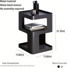 Two-layer Nightstand Storage Wood End Table Bedside Organizer Modern Concise New