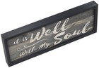 It Is Well With My Soul Kitchen Farmhouse Sign Rustic Dining Wall Decor Print