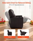 Uimoso Kids Reclining Chair Pu Leather Toddler Recliner With Cup Holder  brown 