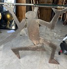 Vtg Cerberino Wrought Iron Table Designed By Italian Artist Maurizio Cattelan