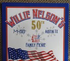 Original Concert Poster-willie Nelson s 50th 4th Of July Family Picnic_7-4-2020 