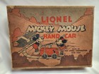 1934 Lionel Mickey Mouse   Minnie Mouse Train Hand Car By Disney Original W  Box
