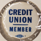 Vintage Credit Union Member Advertising Pinback Button
