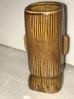 Vintage Tiki Mug Tumbler Brown Ceramic Tiki Bar Cocktail