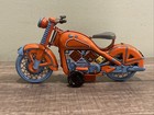 Vintage    1958 Harley-davidson Red Tin Friction Motorcycle Japan  China  No Key