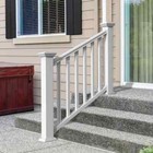 White Vinyl Traditional Rail Stair Bracket Kit Durable Railing Accessory 4 Packs