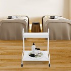 White Indoor Beauty Salon Nail Foot Bath Spa Portable Trolley Cart With 4 Wheels