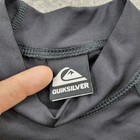 Quiksilver Shirt Mens Medium Black Long Sleeve Uvtech Surf Rash Guard Top Beach