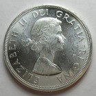 1964 Canada Silver Dollar Coin 80    1216b 
