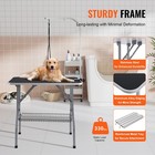 Uimoso Pet Dog Cat Grooming Table Arm With Clamp 36   Foldable Adjustable Height