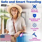 -usa Luggage Tags  assorted  12 Pk   Bag Tag For Baggage  12 Pack - Assorted