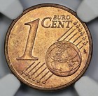 Undated Euro 1c Cent Error Struck With Two Reverse Dies Ngc Ms 61 Rb