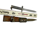 Swedish M1896 Mauser Rifle Bayonet Scabbard Ej Ab Crown Anchor Vintage Wwi Wwii