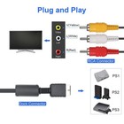 New 6 Feet Rca Av Audio Video Composite Cable Cord For Sony Ps1 Ps2 Ps3 Ps3 Slim