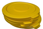 Rubbermaid Brute 32 Gallon Lid Yellow Made In Usa  lot Of 6 