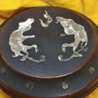 Antique Japanese Lacquer Incense Container Edo 19th C Mother Of Pearl Kogo 3 1in