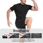 Men s Compression Workout Shirts 5 Pack Cool Dry Short Sleeve T-shirts