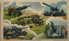 Vtg 1949 Us Field Artillery Army Signal Corp Curt Teich Linen Postcard  Cannon